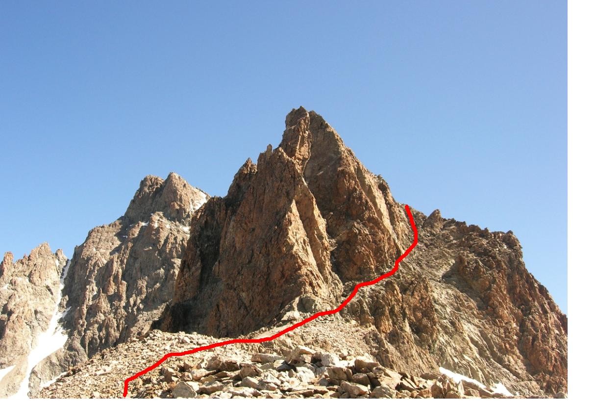 l'entrée des vires depuis le col