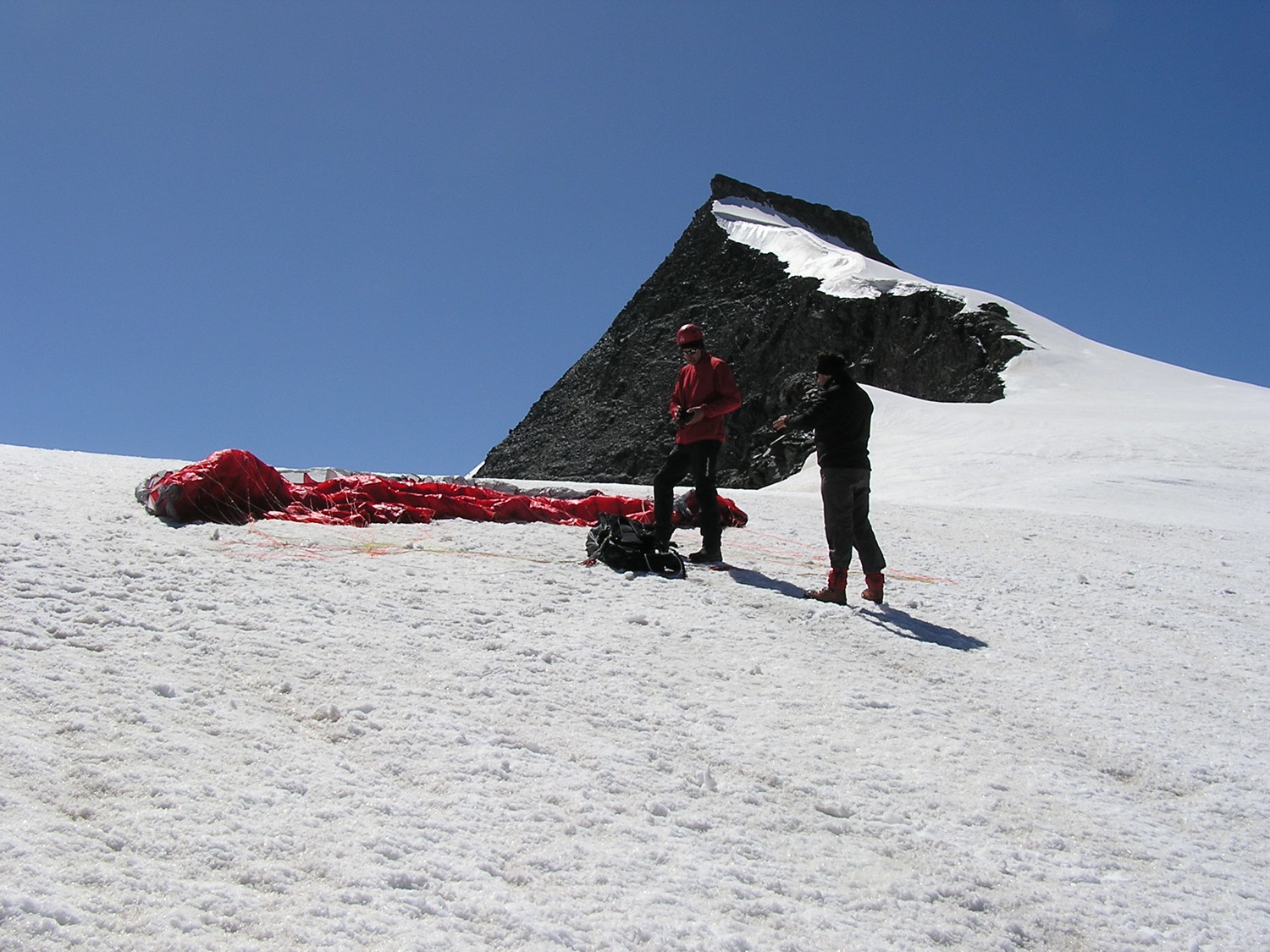 sur le glacier du vallonet