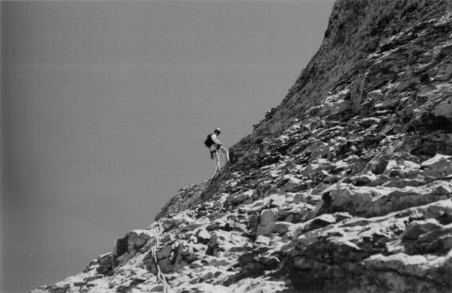 le rappel de descente, on se croirait encore sur la lune
