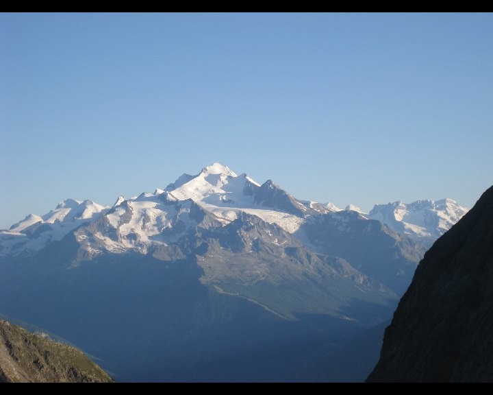 De la cabane , vue sur le massif des Mischabel