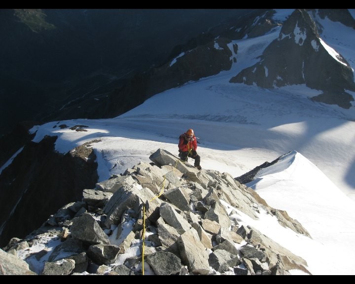 A l'approche de l'arête Nord