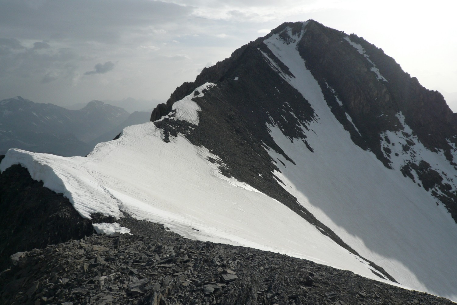 Dent parrachée, le sommet