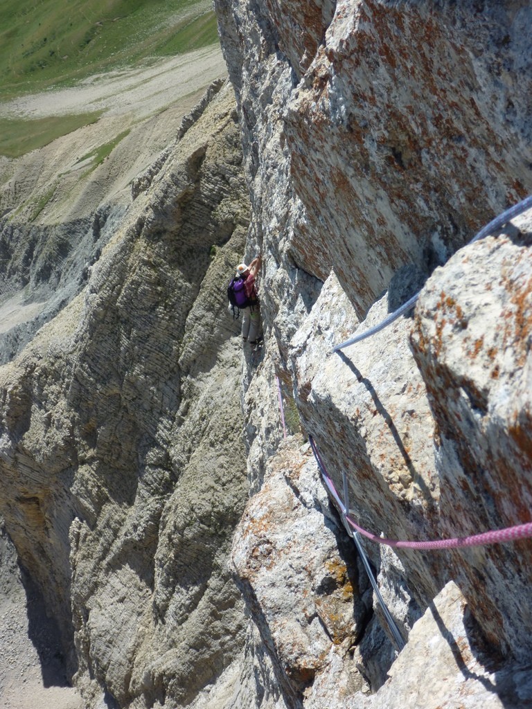 Traversée sous la deuxième rampe