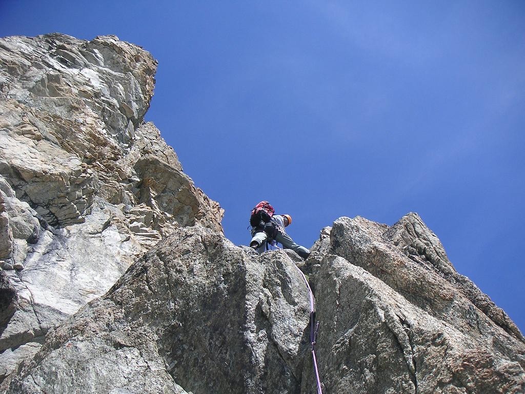 Aiguille d'Orny - Moquette - 2nd Longueur.