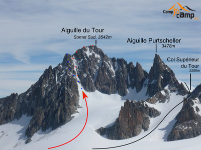 Aiguille du Tour, versant Sud Aiguille du Tour, versant Sud