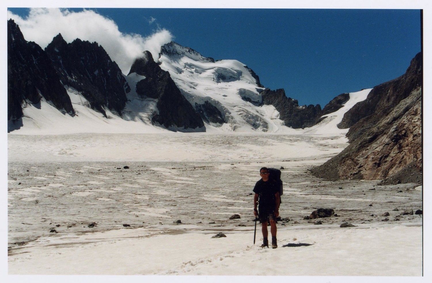 Le glacier et la Barre des Ecrins