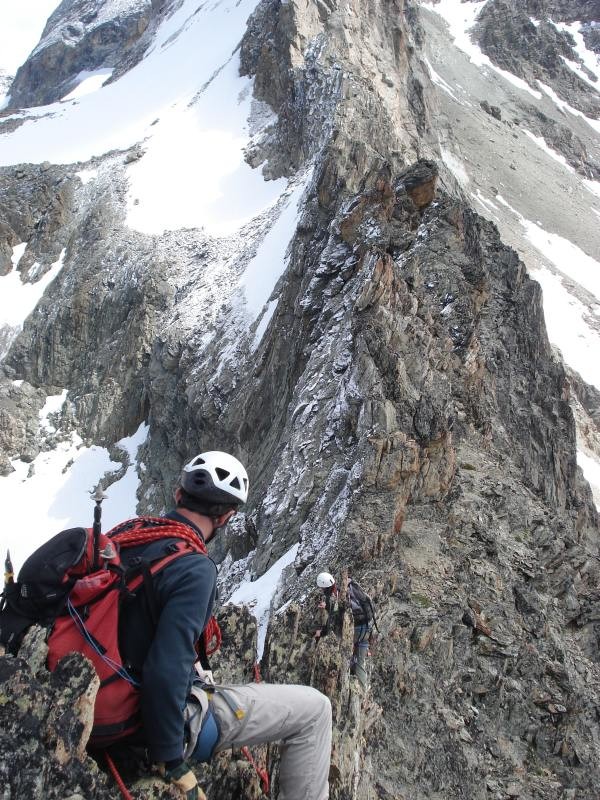 Parcours de l'arête du plan de Bertol...