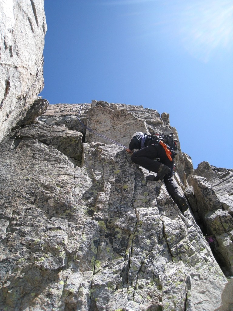 L'arête des 3 conseillers... la dalle de sortie