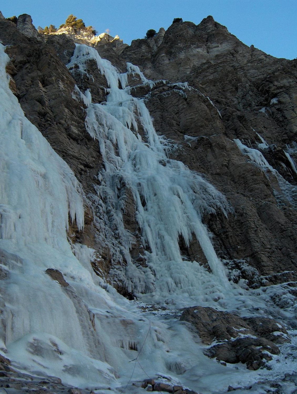 Variante de la cascade du Pas de l'Aiguille