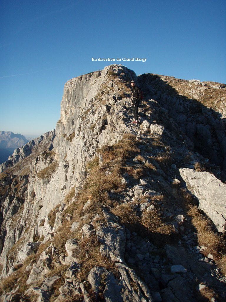 Les arêtes avant le Grand Bargy