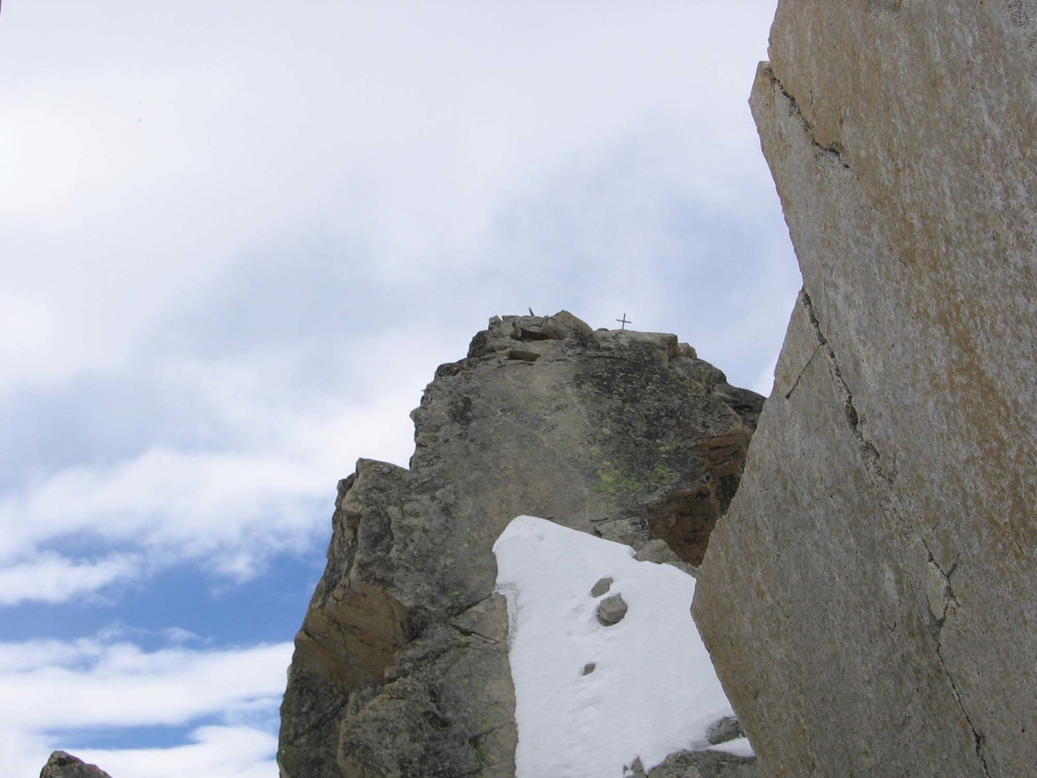 La cima con la placca di calata