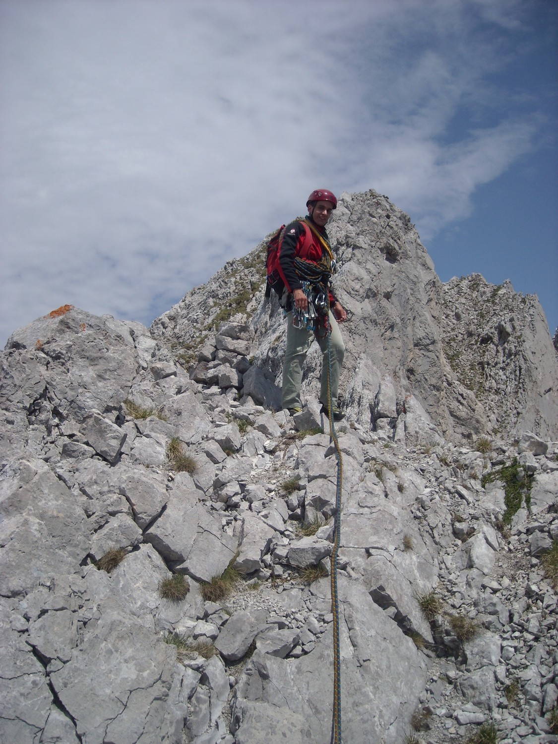 Sur l'arête (faire gaffe on a pas pied !)