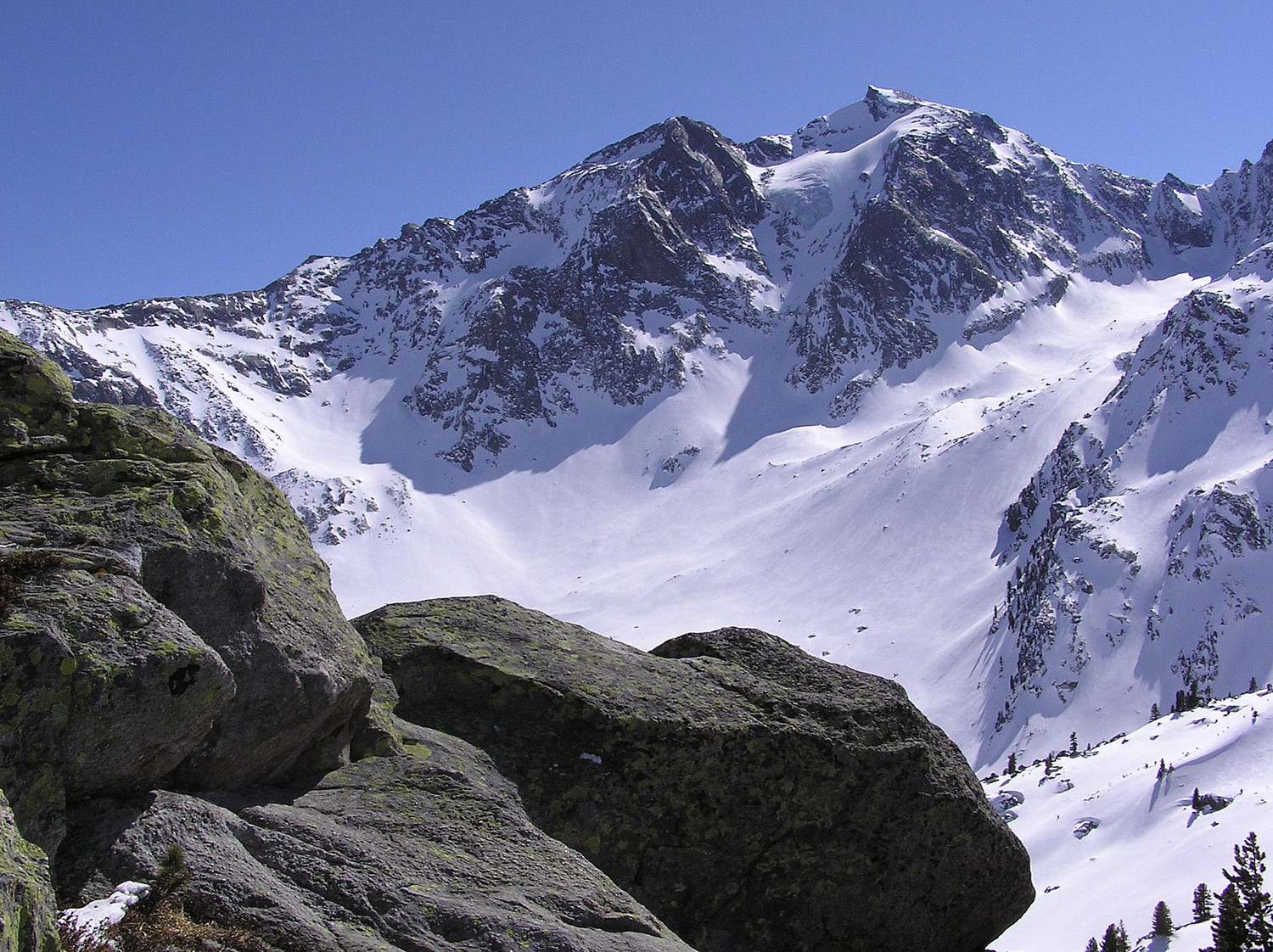 Mont Paramont en hiver (depuis Chante Colmet)