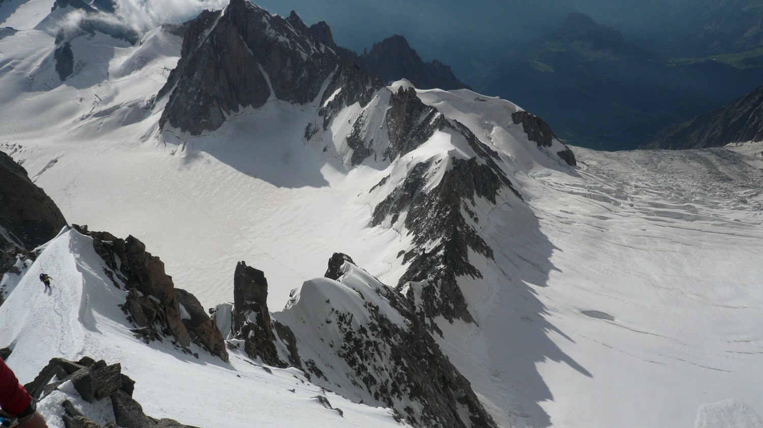 L'arête Kuffner depuis l'épaule NE