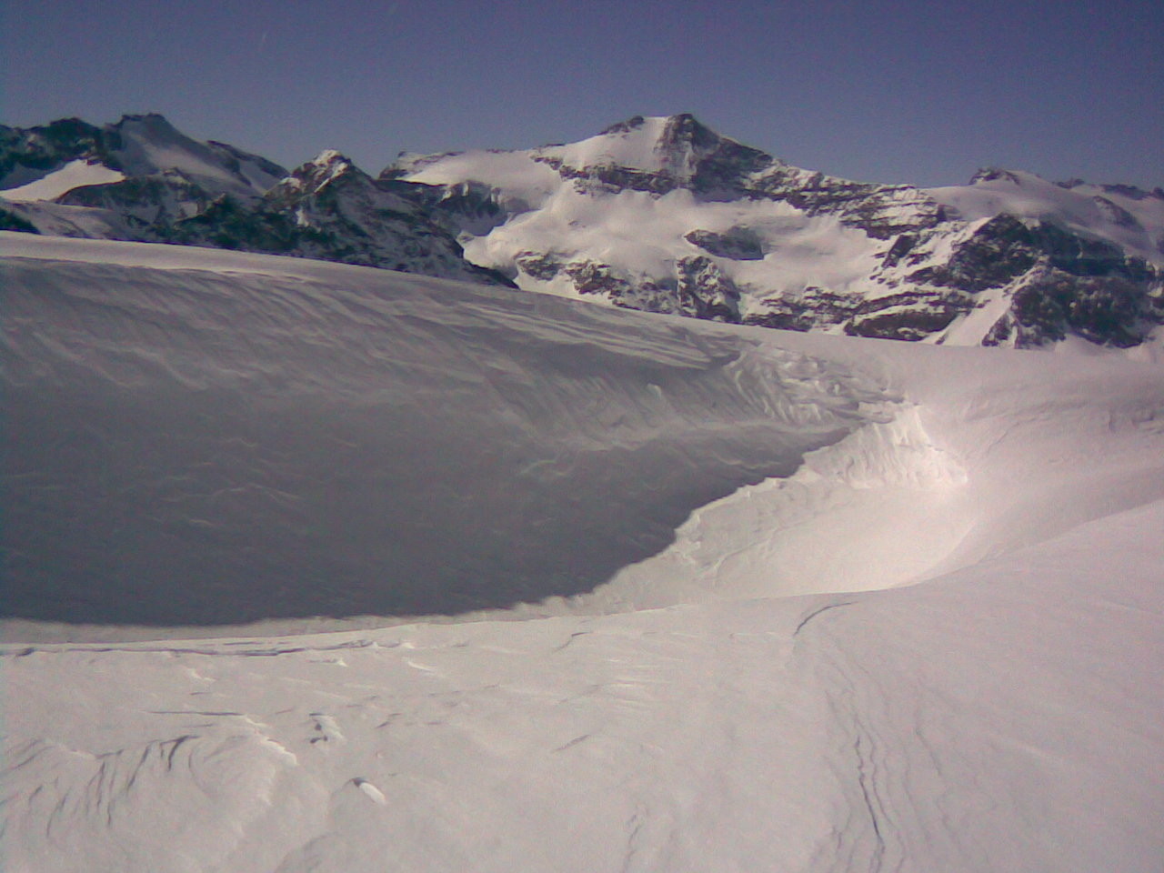 du col du grand méan vue sur l'albaron