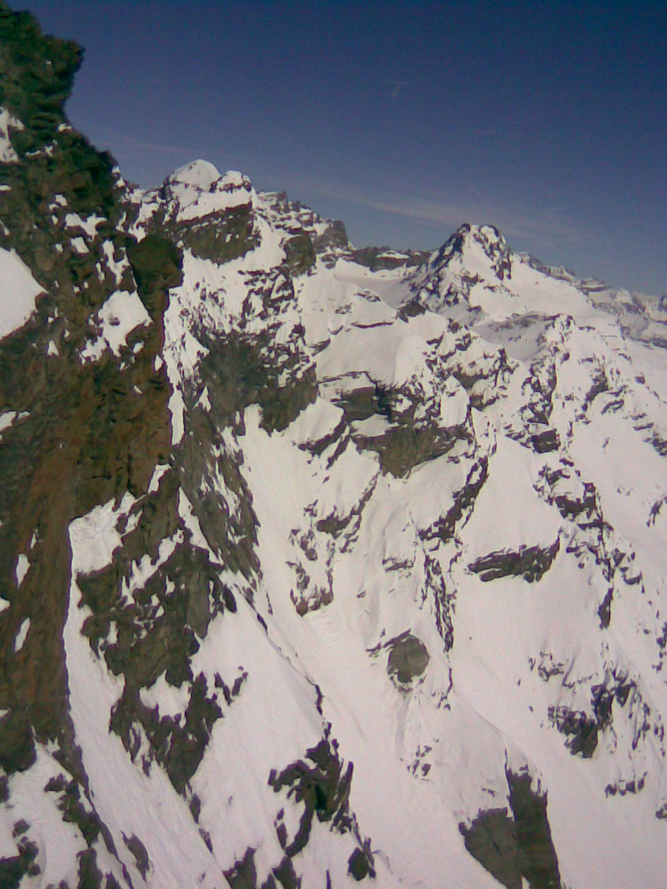 secteur des arêtes du mulinet vue de la tour bramafan