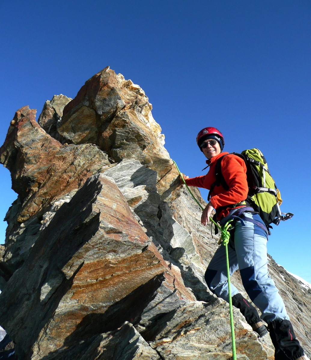Arête de liaison Lenzspitze - Nadelhorn