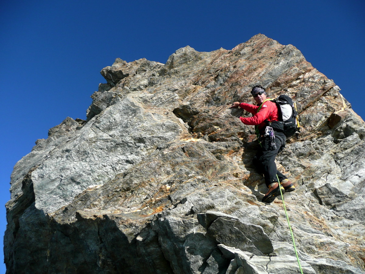 Arête de liaison Lenzspitze - Nadelhorn