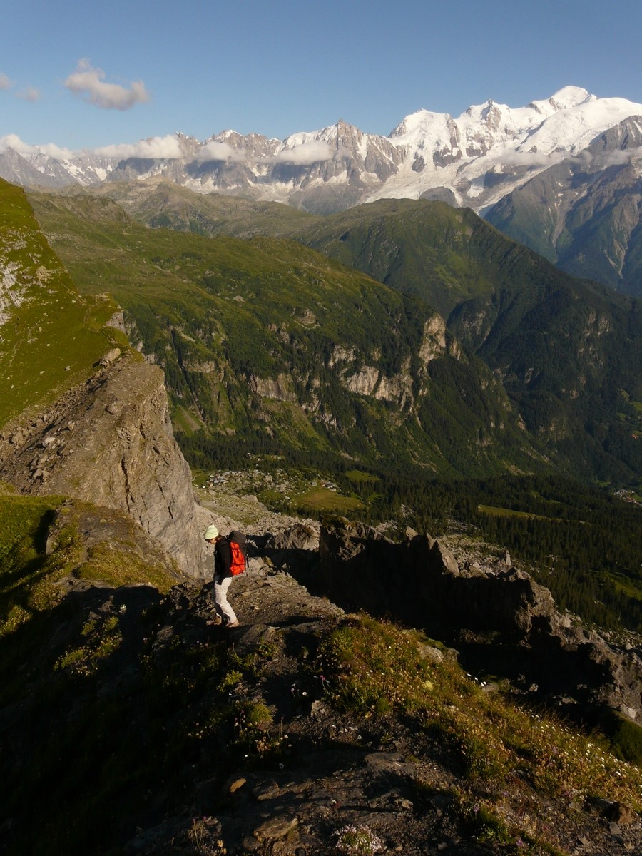 Au dessus de la brèche du Dérochoir
