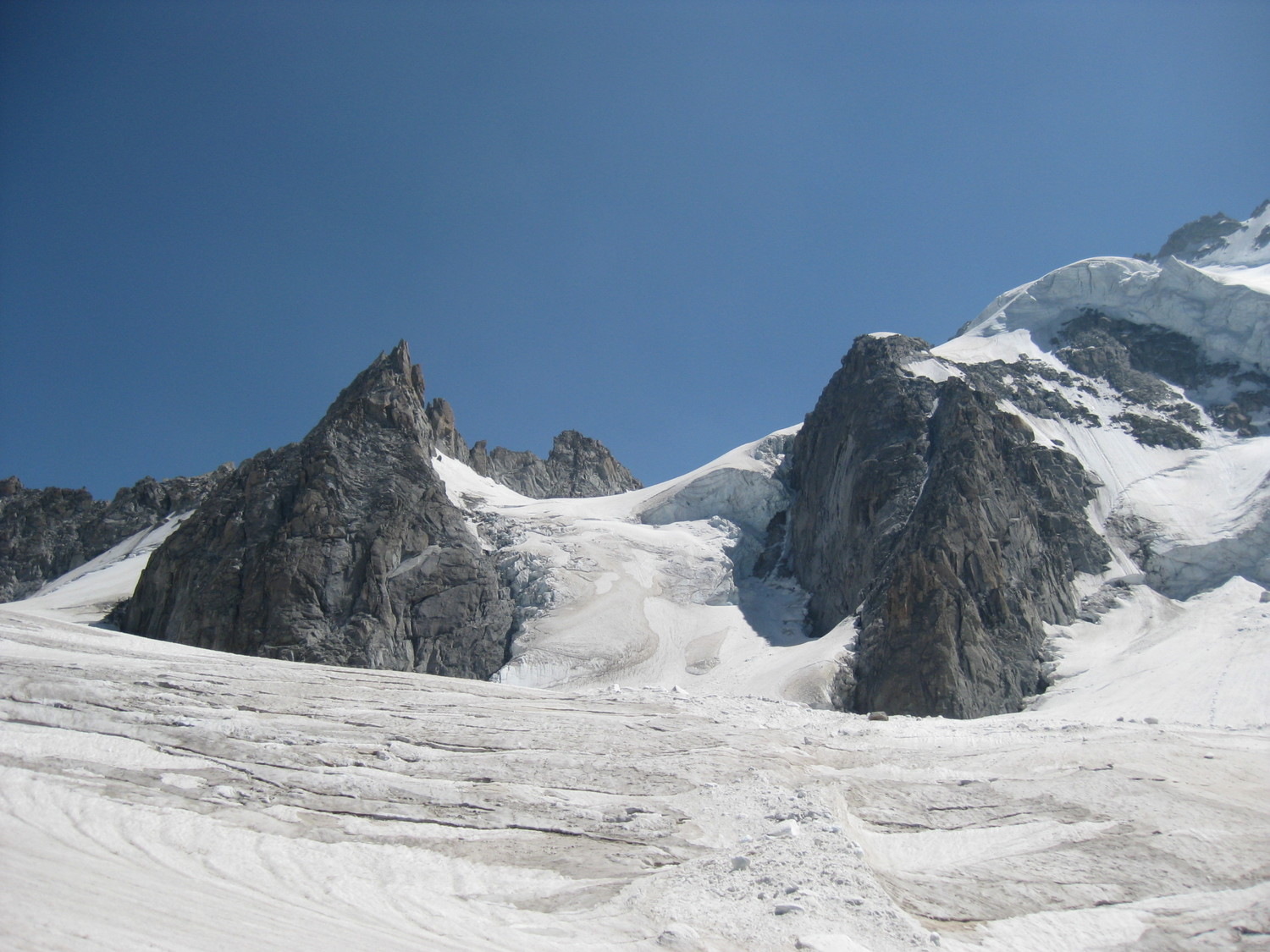 La montée vers la bosse vue de jour