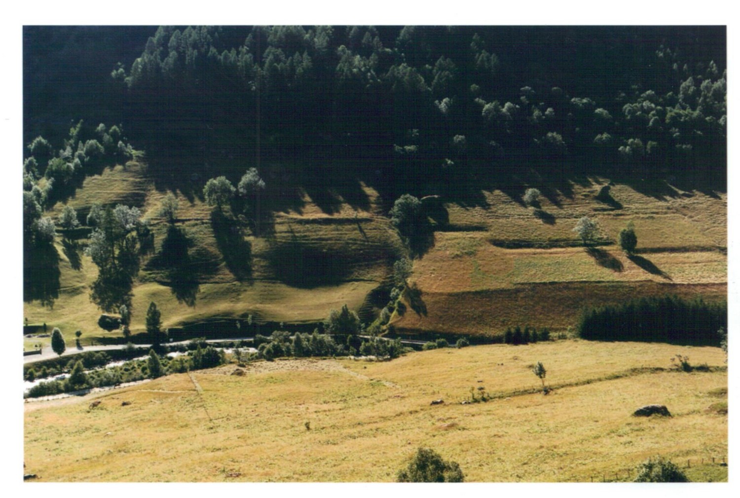 En montant vers le Plateau de Pailla, regard vers la vallée