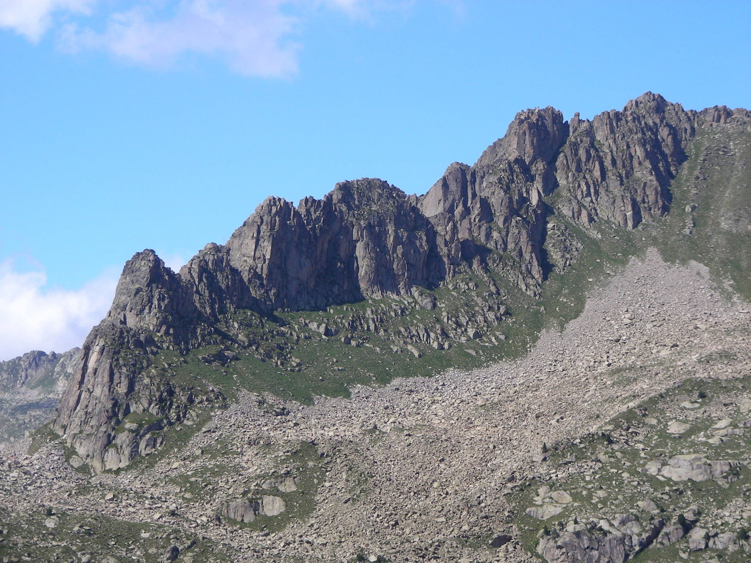 Zoom sur les Aiguilles de Travessani
