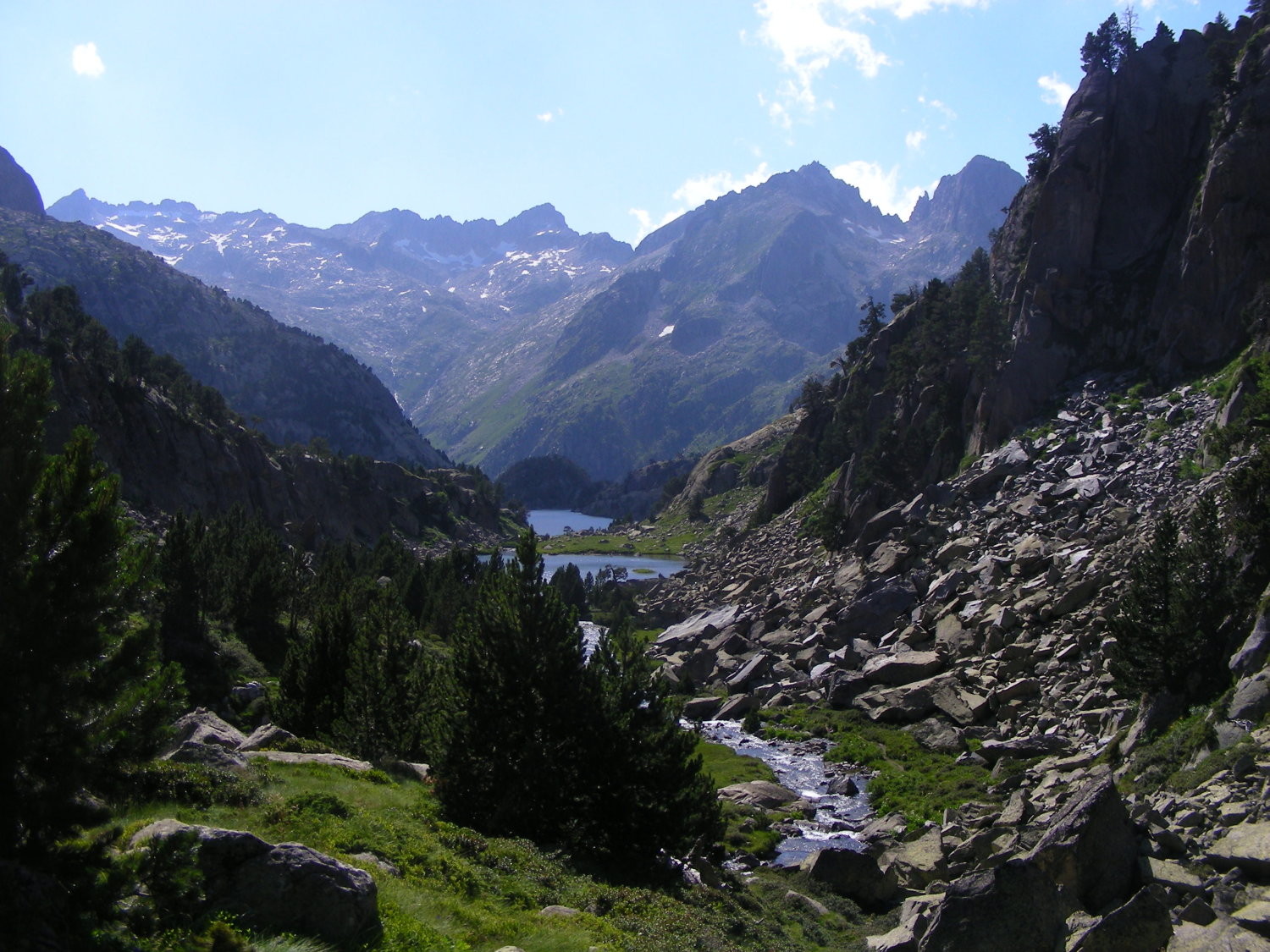 On est presque arrivés au refuge de la Ventosa (PN Aigues Tortes)