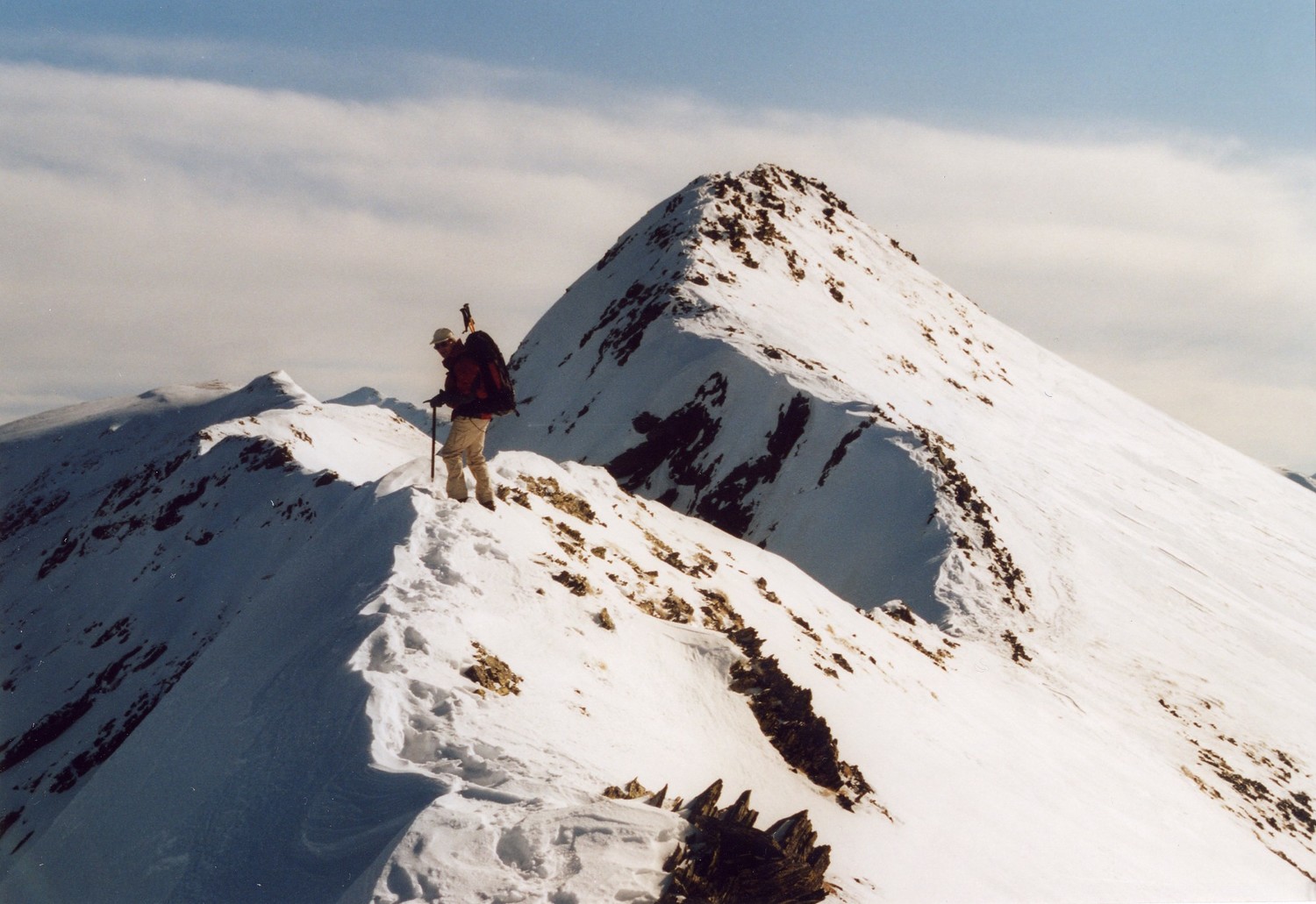 La crête finale et le sommet