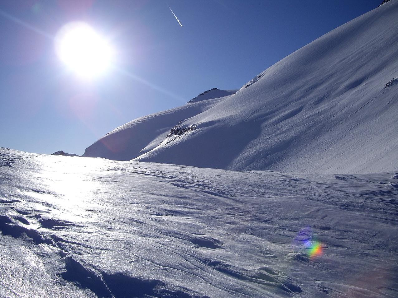 du col versant nord des pointes du grand fond