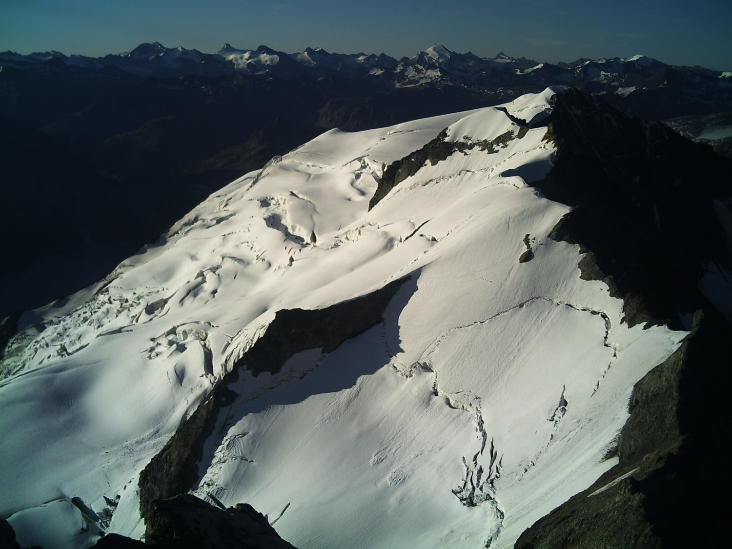 montée à la Sache et arête jusqu'à la Brêche Puiseux
