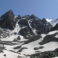 A l'entrée de la Grande Penna : à droite le col des Maisons Blanches