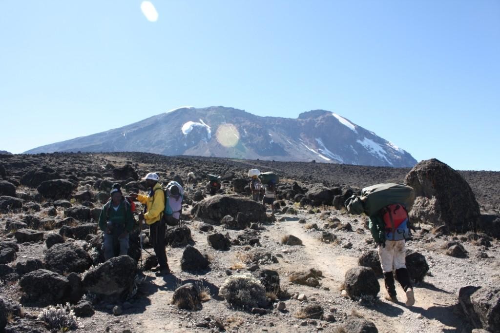 montée vers lava tower, 4000m environ, vue sur western breach