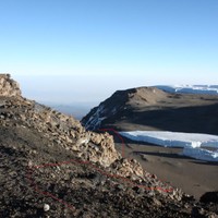 la sortie sur le cratère