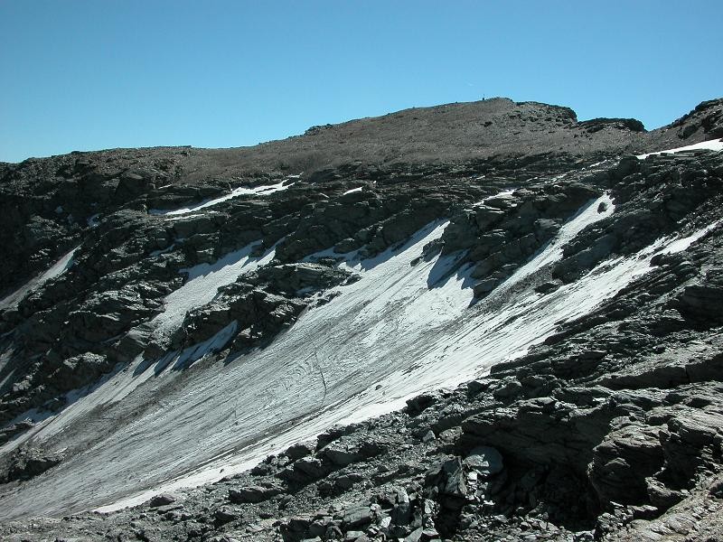 Glacier du Bard et pentes sommitales