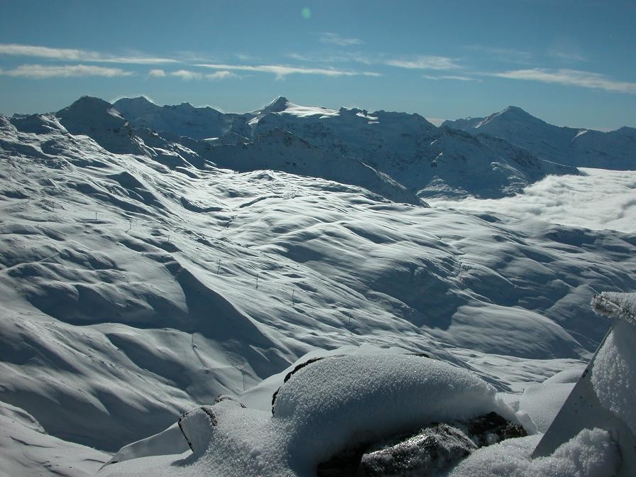 Au sud l'Albaron et toutes les alpes grées méridionales