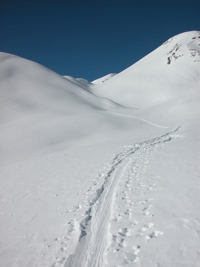 Jolies traces en direction du refuge