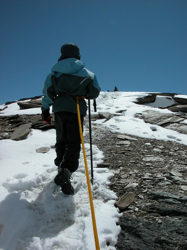 Montée sur l'arête finale