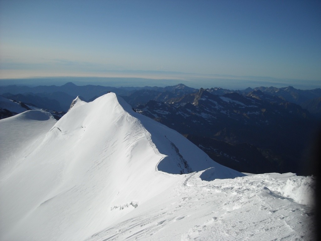 arête finale vue du sommet