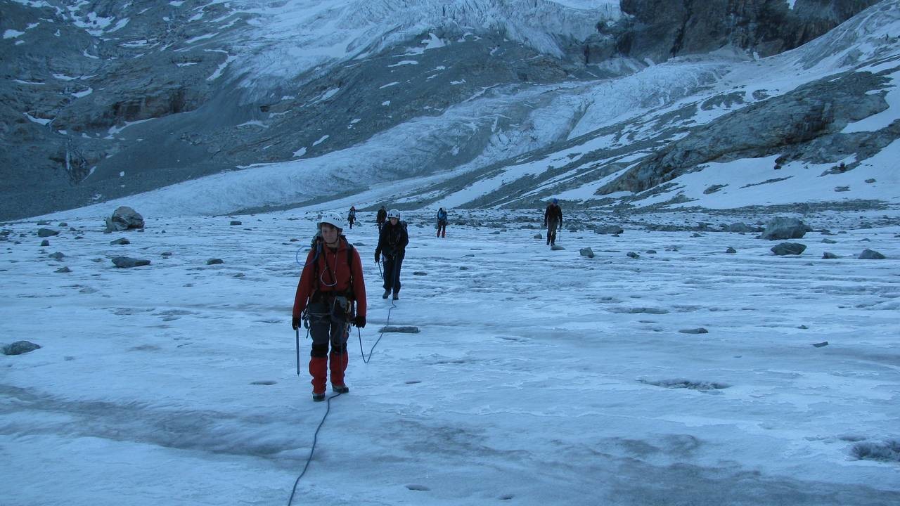 Sur le glacier Durand