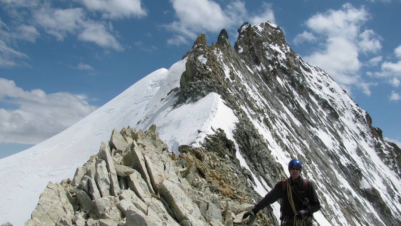 Vue générale de la voie de descente