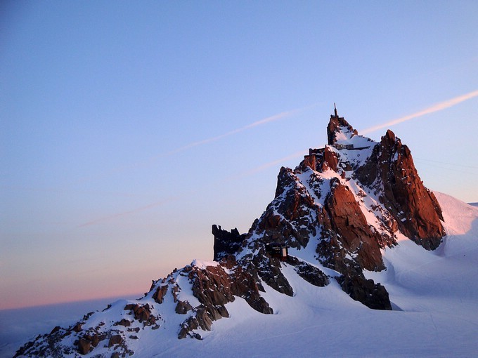 Arête des Cosmiques vue depuis la Chèré