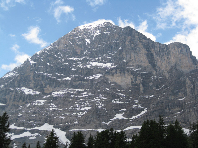 La face nord de l'Eiger depuis Alpiglen
