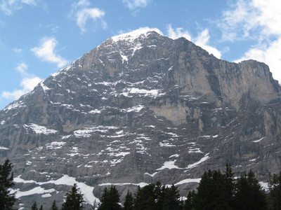 La face nord de l'Eiger depuis Alpiglen