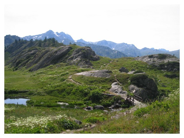 Le petit plateau pour aller au refuges Deffeyes