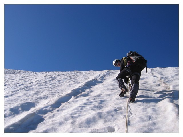 Le crux de la course : passage à 50°