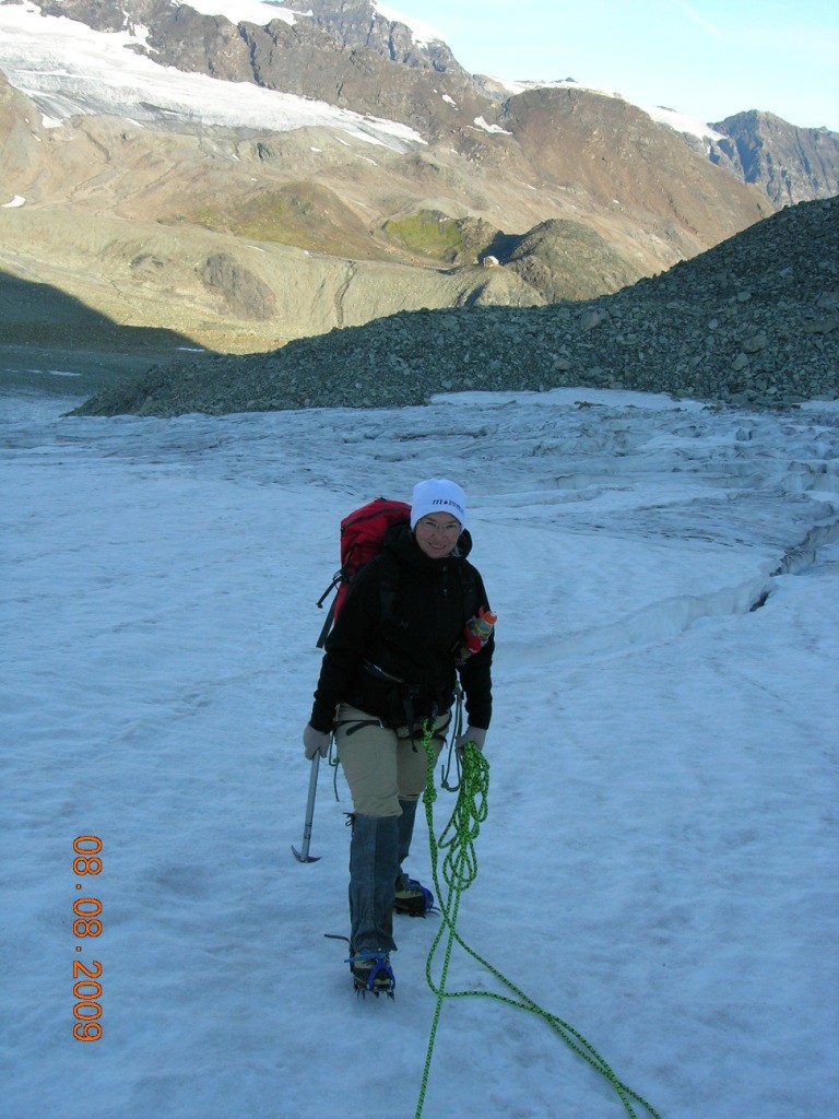 Au début du glacier de serpentine