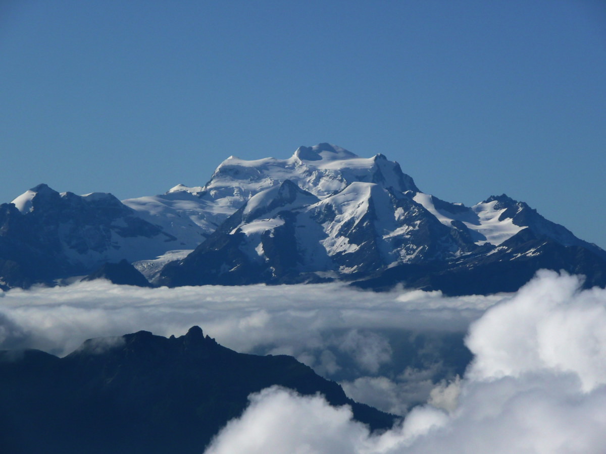 Grand Combin vu de l'arête de Saille au Muveran