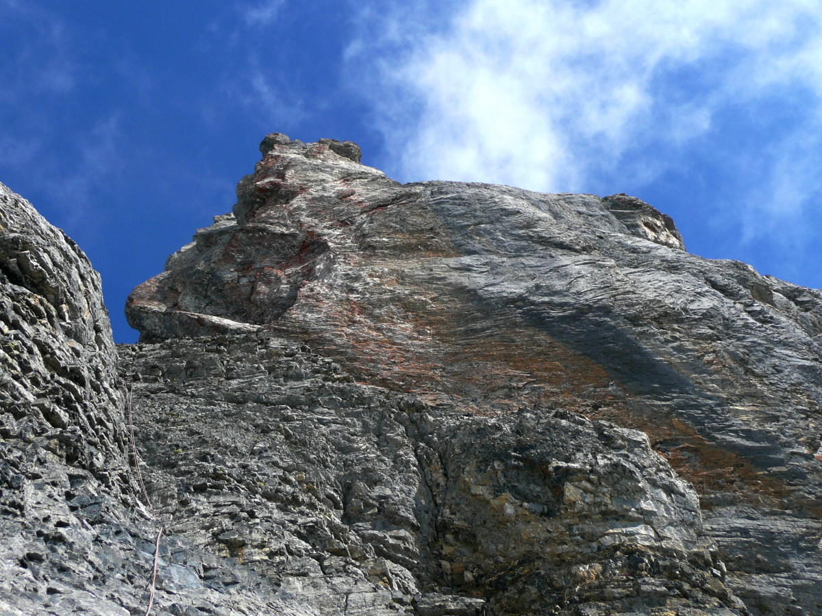 Grand ressaut de l'arête de Saille au Muveran