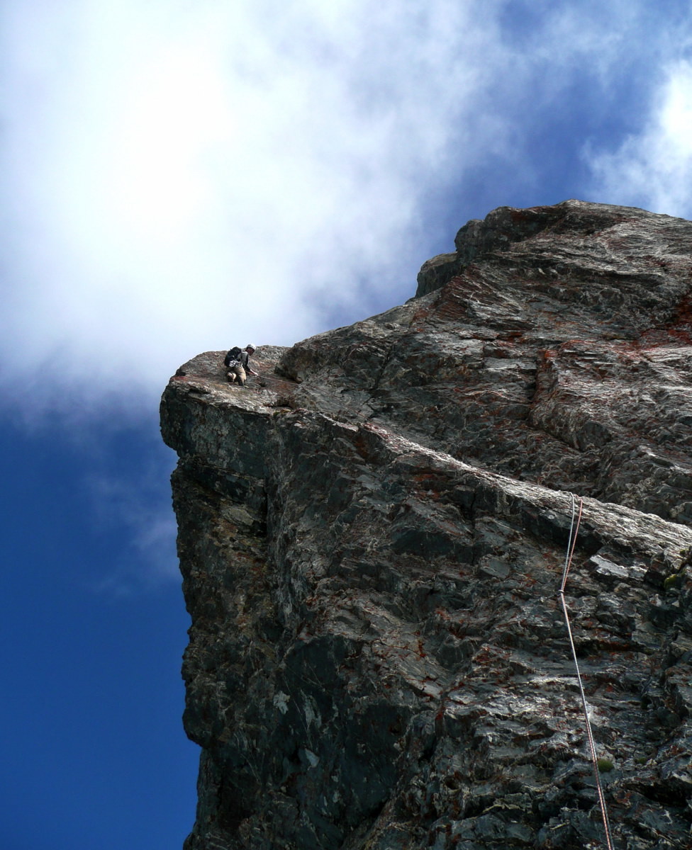 Grand ressaut de l'arête de Saille au Muveran