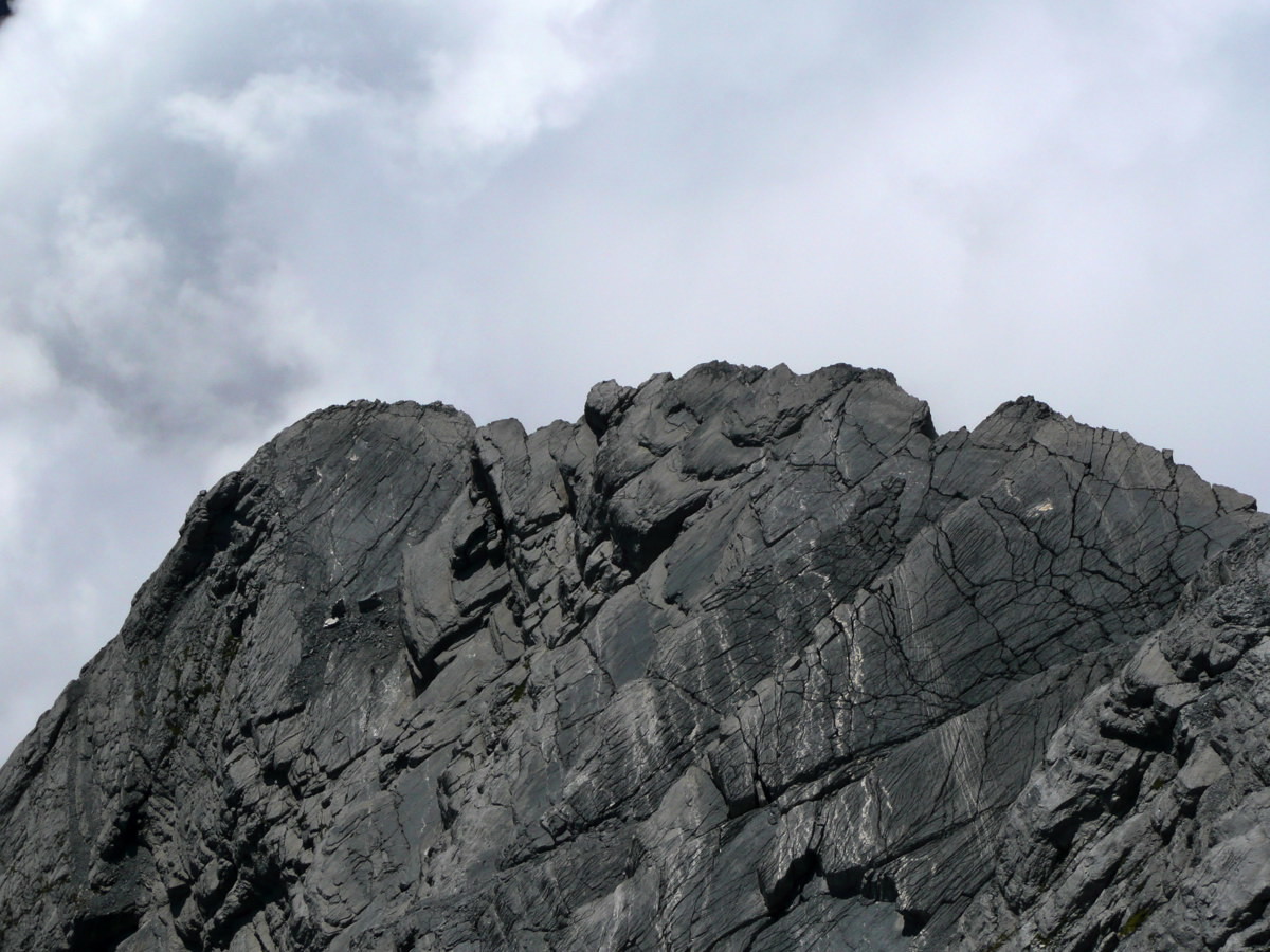 Partie finale de l'arête de saille au Muveran